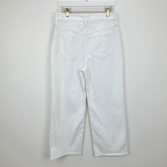 J.Crew Curvy Slim Wide Leg Jean White High Waisted Classic Denim US 29 NWT - Picture 6 of 14
